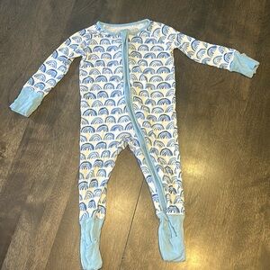 Little Sleepies Blue Rainbow PJS